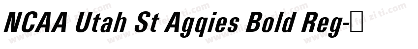 NCAA Utah St Agqies Bold Reg字体转换
